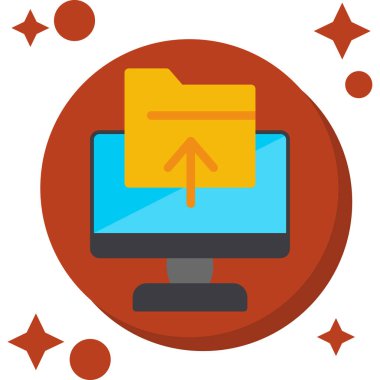 belge dosya dizin simgesi rozet biçiminde