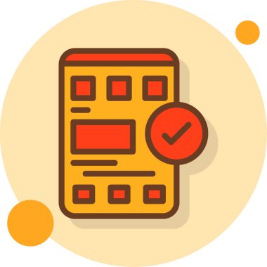 Takvim simgesi, vektör çizimi