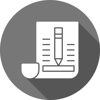 Belge simgesinin vektör illüstrasyonu