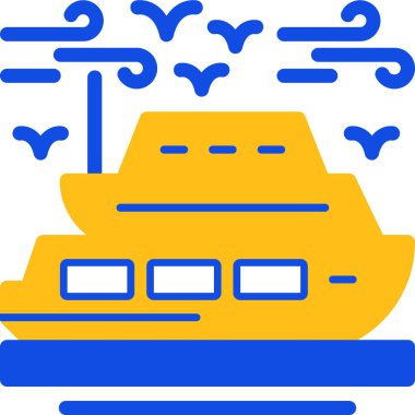 Tekne. Web simgesi basit illüstrasyon