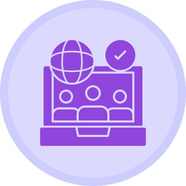 Bir harita simgesinin vektör illüstrasyonu