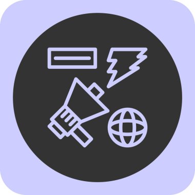 seo modern simgesinin vektör illüstrasyonu