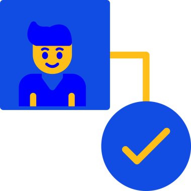 avatar. Web simgesi vektör illüstrasyonu