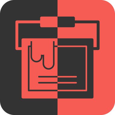 yazıcı simgesi soyut bir grupta izole edildi