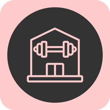 Modern yapı simgesinin vektör illüstrasyonu