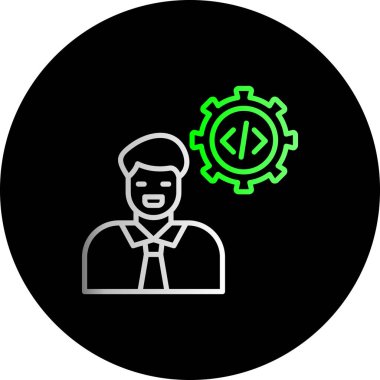 Bir dişli simgesini vektör çizim