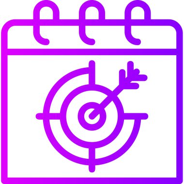 Takvim simgesi vektör illüstrasyonu