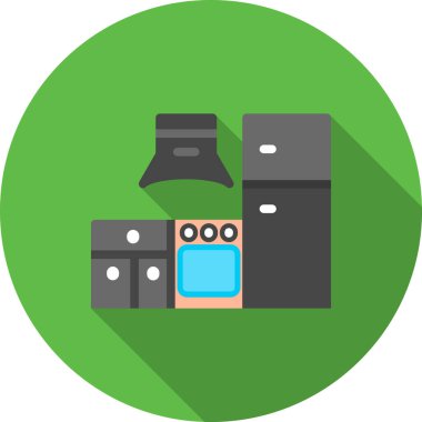 Mutfak simgesi vektör illüstrasyonu