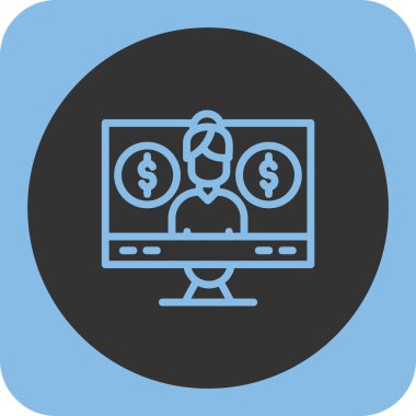 Online para vektör simgesi