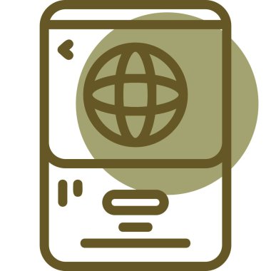 Modern akıllı telefon simgesinin vektör çizimi