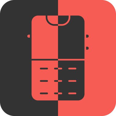 Bir smartphone simge vektör çizim