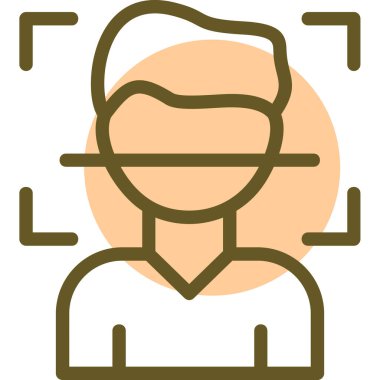 avatar erkek kişi simgesi - özet biçimi