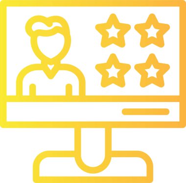 Reyting. Web simgesi basit tasarım