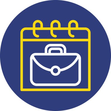 Çanta simgesinin vektör illüstrasyonu