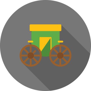 Çekici vektör ikonu. biçim çift renkli yuvarlak sembol, sarı ve yeşil renkler, yuvarlak açılar, beyaz arkaplan