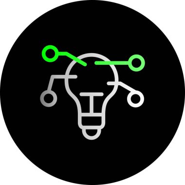 eşsiz fikir vektör çizgisi simgesi