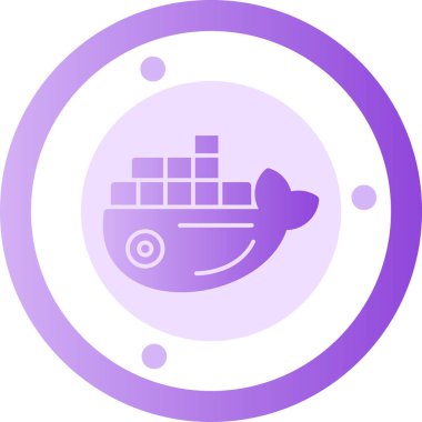 Gemi simgesi vektör illüstrasyonu