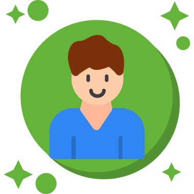 Basit erkek simgesi vektörü.