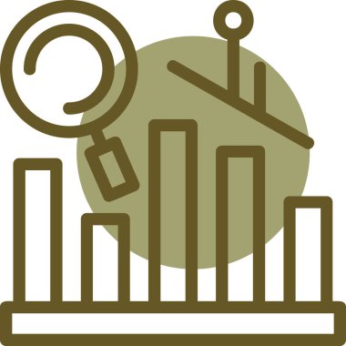 çubuk grafik simgesi dış hat biçiminde