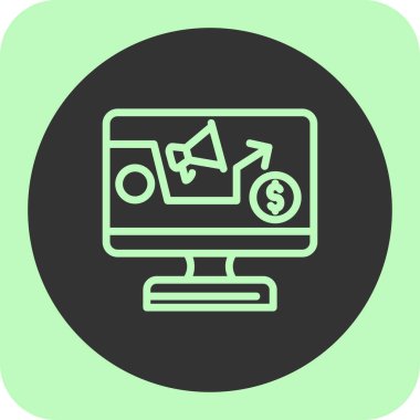 Beyaz arkaplanda dolar simgesiyle çevrimiçi alışveriş