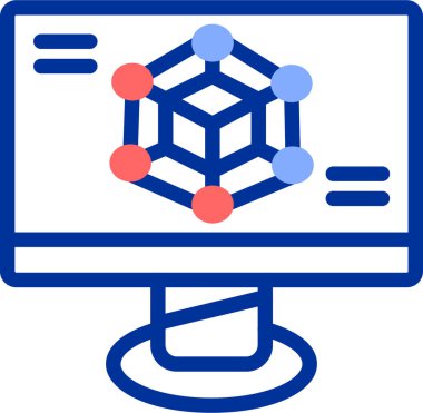 ağ simgesi, basit tasarım