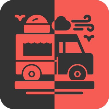 Yiyecek ve içecek vektör simgesi. resimleme