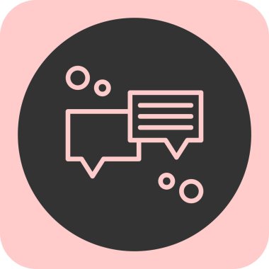 konuşma kabarcığı vektör çizimi