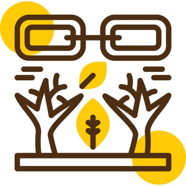 Orman doğa ekoloji simgesi