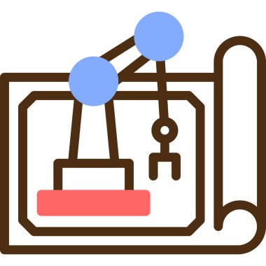 uydu simgesi. özet çizimi