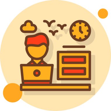 Bilgisayar. Web simgesi basit illüstrasyon