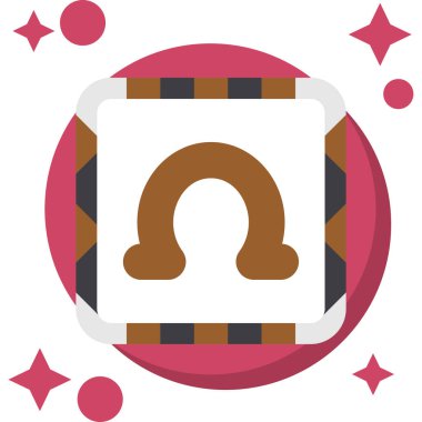 bebek kız renkli vektör simgesi.