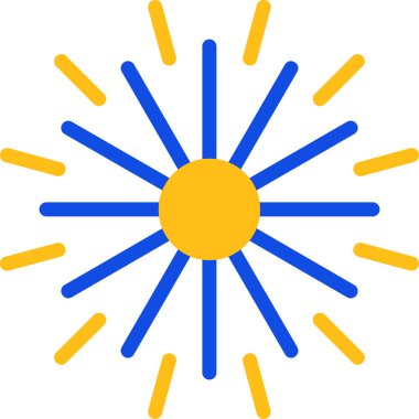 Güneş Simgesi Vektör illüstrasyonu