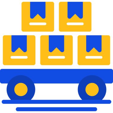 Teslimat. Web simgesi basit illüstrasyon