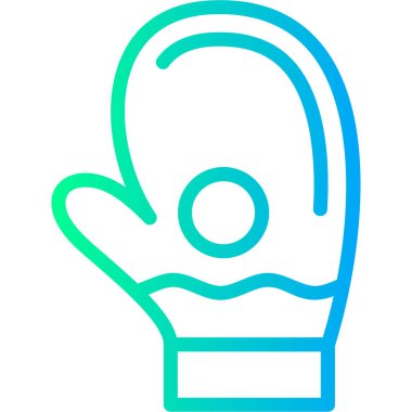 Yüz simgesi olan el, vektör illüstrasyonu