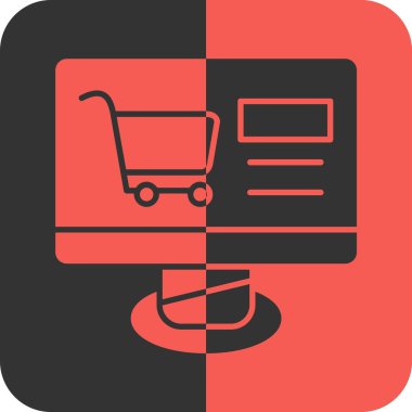 Telefon ikonlu alışveriş arabası, vektör illüstrasyonu