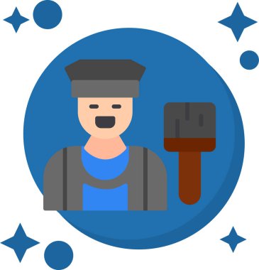 Beyzbol şapkalı adam.