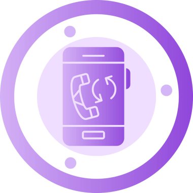 - Telefon. Web simgesi basit illüstrasyon