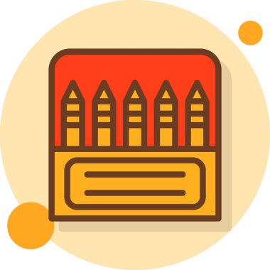 Kalem. Web simgesi basit illüstrasyon