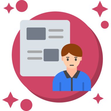 man simgesi, vektör illüstrasyonu