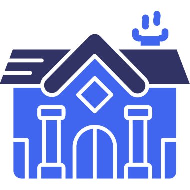 Ev. Web simgesi basit illüstrasyon