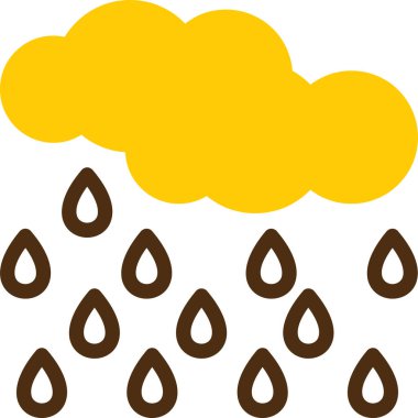 Bulut yağmuru hava durumu simgesi - özet biçimi