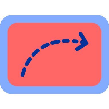 Ok. Web simgesi basit illüstrasyon