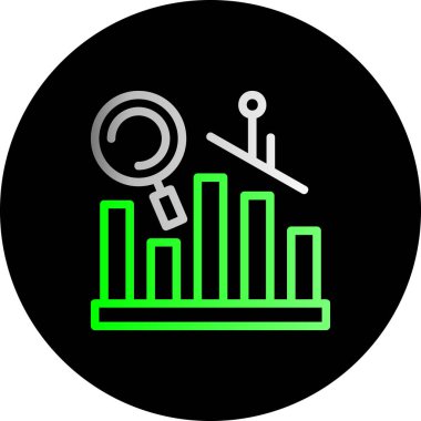 grafik simgesinin vektör illüstrasyonu