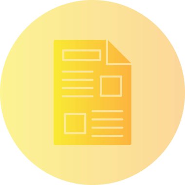 belge simgesi vektör illüstrasyonu