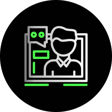 seo modern simgesinin vektör illüstrasyonu