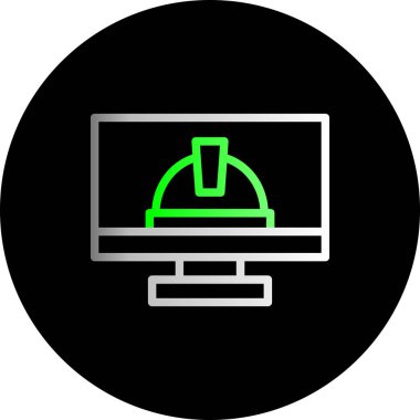 bilgisayar izleme simgesi, vektör tasarımı