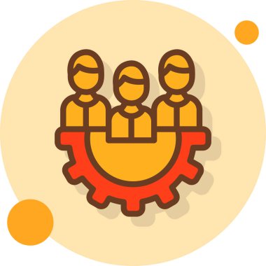 İş ekibi. Basit tasarım