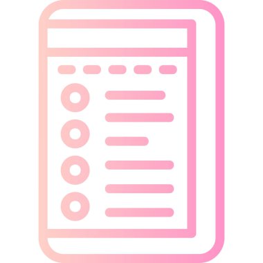 belge simgesi vektör illüstrasyonu