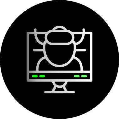 seo modern simgesinin vektör illüstrasyonu