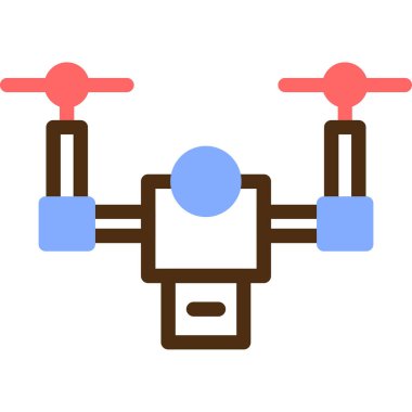 İHA simgesi vektör illüstrasyonu